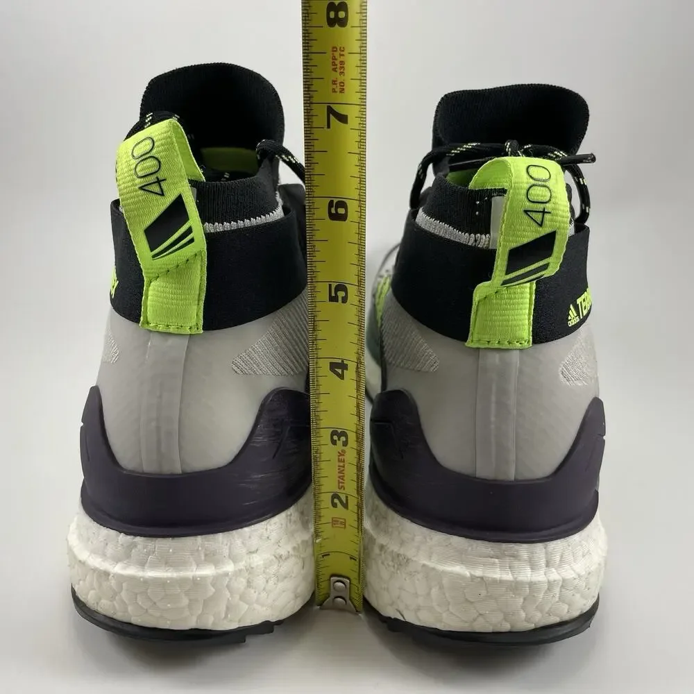 Adidas Terrex Free Hiker Hiking Boots Mens Size 11 Signal Green Primeknit
